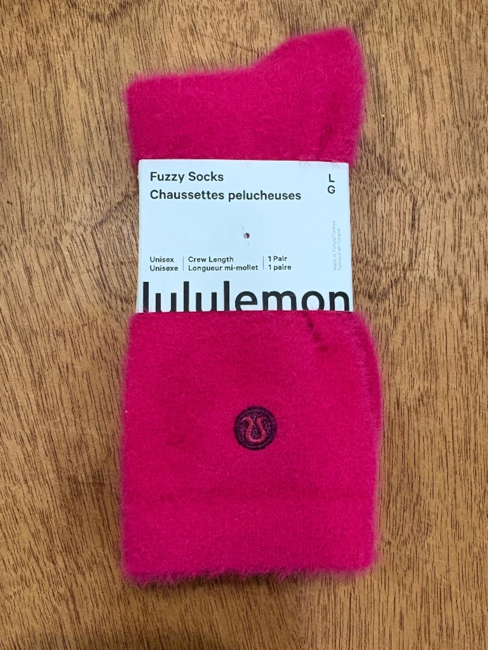 Lululemon fuzzy socks Berry Rumble